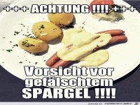 Gefälschter Spargel