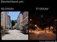 Deutschland um 16 und 17 Uhr