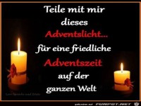 Teile mit mir dieses Adventlicht