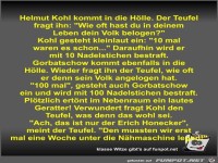 Helmut Kohl kommt in die Hölle