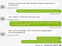 Pl�tzlich insolvent