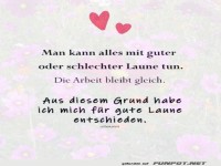 Entscheide dich fr gute Laune im Alltag