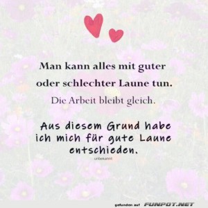 herz-Bild: Entscheide dich für gute Laune im Alltag