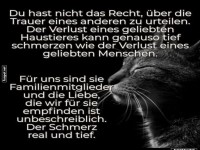 Verlust und Trauer um geliebte Haustiere