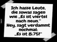 Lustiger Kommentar zu Zeitansagen