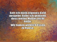 Einsicht �ber Ausgaben und M�tterliche Weisheit