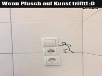 Kunstvolles Steckdosen-Drama!