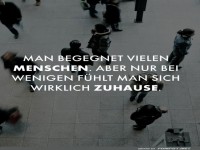 Suche nach dem Zuhause-Gef�hl im Menschenmeer