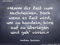 Nachdenken und handeln