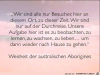 Wir sind alle nur Besucher...