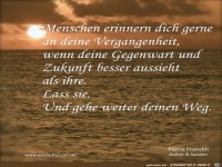 Menschen erinnern Dich gerne 