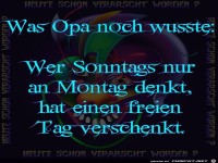 Was Opa noch wusste...