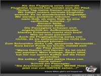 Als das Flugzeug seine normale Flugh�he erreicht hat