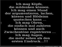 ich mag K�pfe, die nachdenken k�nnen........