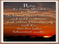 Nutze die freien Stunden f�r dich