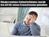 Lustiger Kommentar zur Erwachsenenrolle