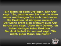 Ein Mann ist beim Urologen