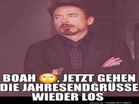 Wenn Jahresendgr��e zur Geduldsprobe werden