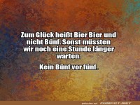 Biergl�ck vor f�nf Uhr!