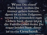 wenn du einen Platz hast