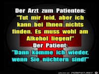 der Arzt zum Patienten