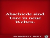 Abschiede sind Tore 