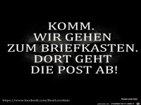 Wo die Post abgeht