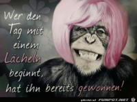 wer den Tag mit einem Lcheln begnnt.......
