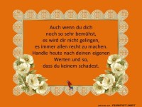 Auch wenn du dich bemuehst