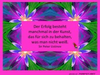 Der Erfolg besteht manchmal