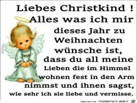 liebes Christkind!....