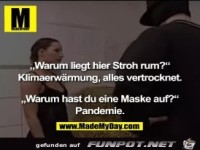 Warum liegt hier Stroh rum?