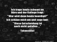 Lustiger Bro-Dialog ber schwarze Kleidung