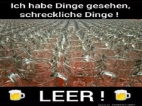 Die Horror-Story der leeren Gl�ser