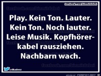 Kein Ton