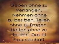 Geben ohne zu verlangen