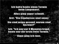 Termin beim Lungenarzt...