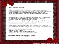 Gedicht - Das alte Leben