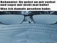 Ich hab nichts gesehen vor lauter Maske und Brillenbeschlag