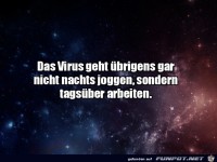 Das Virus arbeitet nur tags