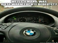 Komische Warnleuchte