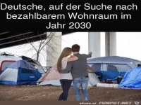 Suche nach gnstigem Wohnraum