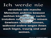 Ich werde nie verstehen