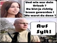 Urlaubsfrage und verblffende Antwort