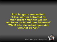 Rolf ist ganz verzweifelt