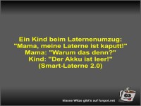 Ein Kind beim Laternenumzug