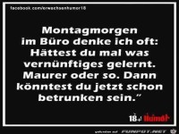 Montagmorgen im B�ro