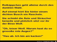 Rotk�ppchen geht alleine......