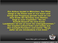 Ein Airbus landet in M�nchen