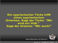 Ein zyprianischer Türke trifft einen zyprianischen Griechen